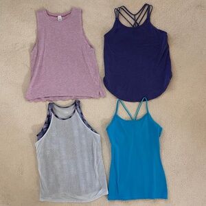 Ivivva and Athleta Girl size 12 tanks lot of four